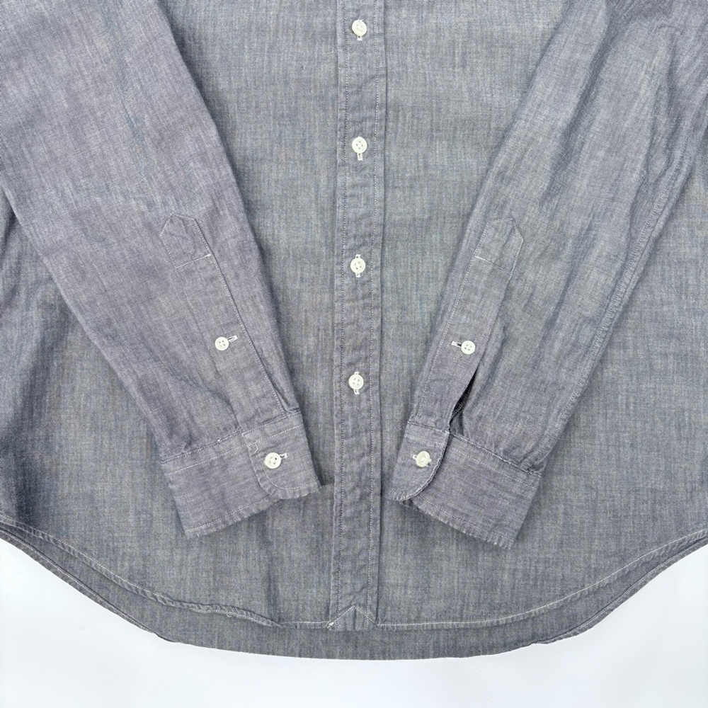 Polo Ralph Lauren Men’s Gray Chambray Button Down Shirt - Picture 2 of 10